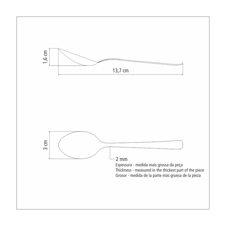 Tramontina Oslo 6-Piece Teaspoon Set