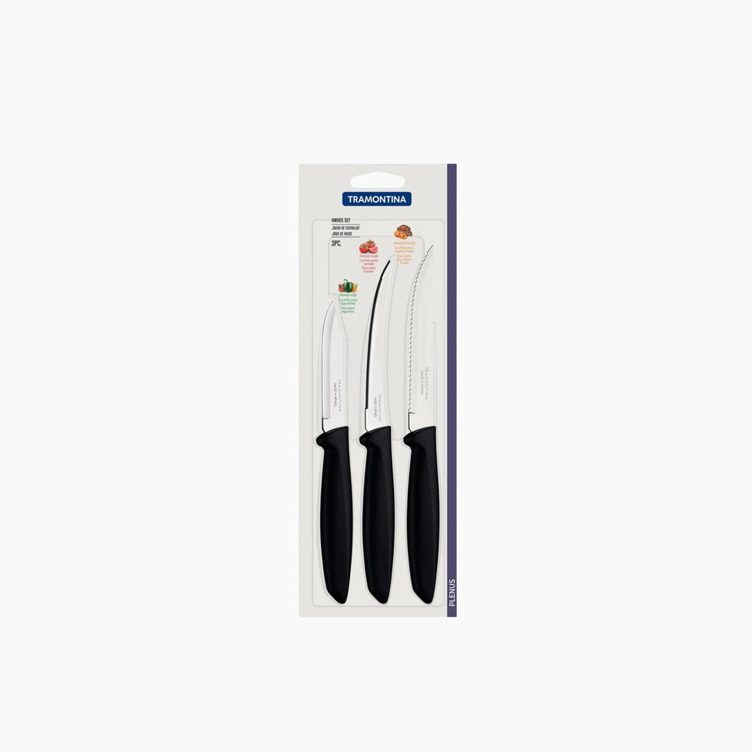 Tramontina Plenus 3-Piece Knife Set