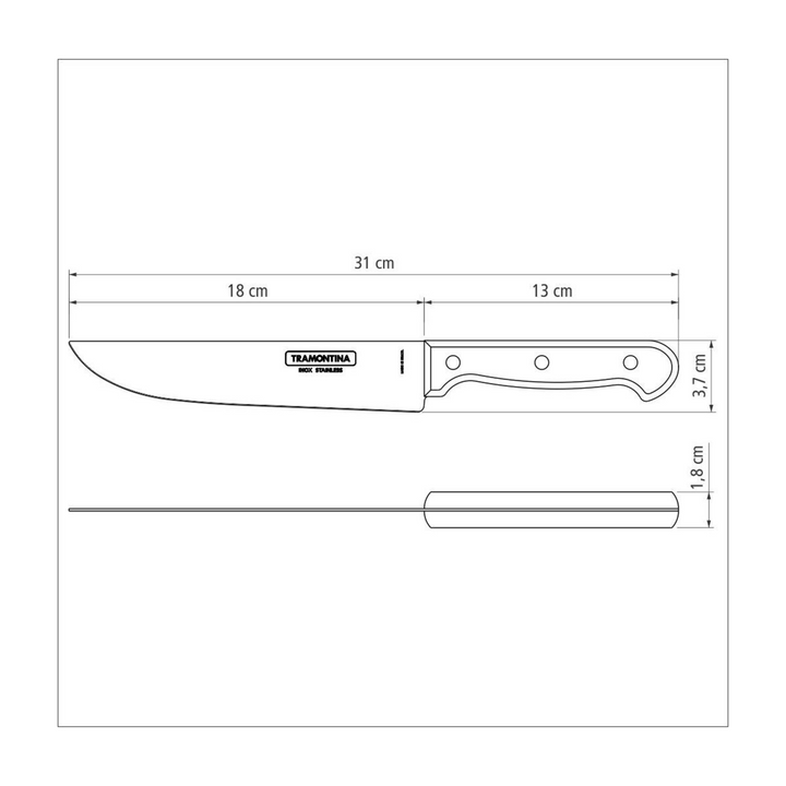 Tramontina Polywood Kitchen Knife 31 cm