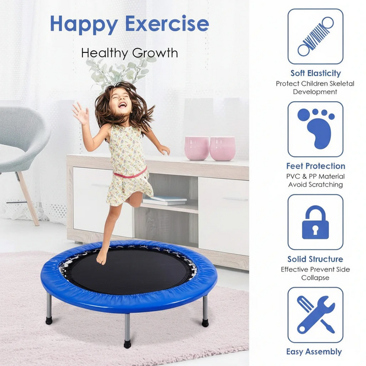 40 inch trampoline with high-elasticity jumping mat
