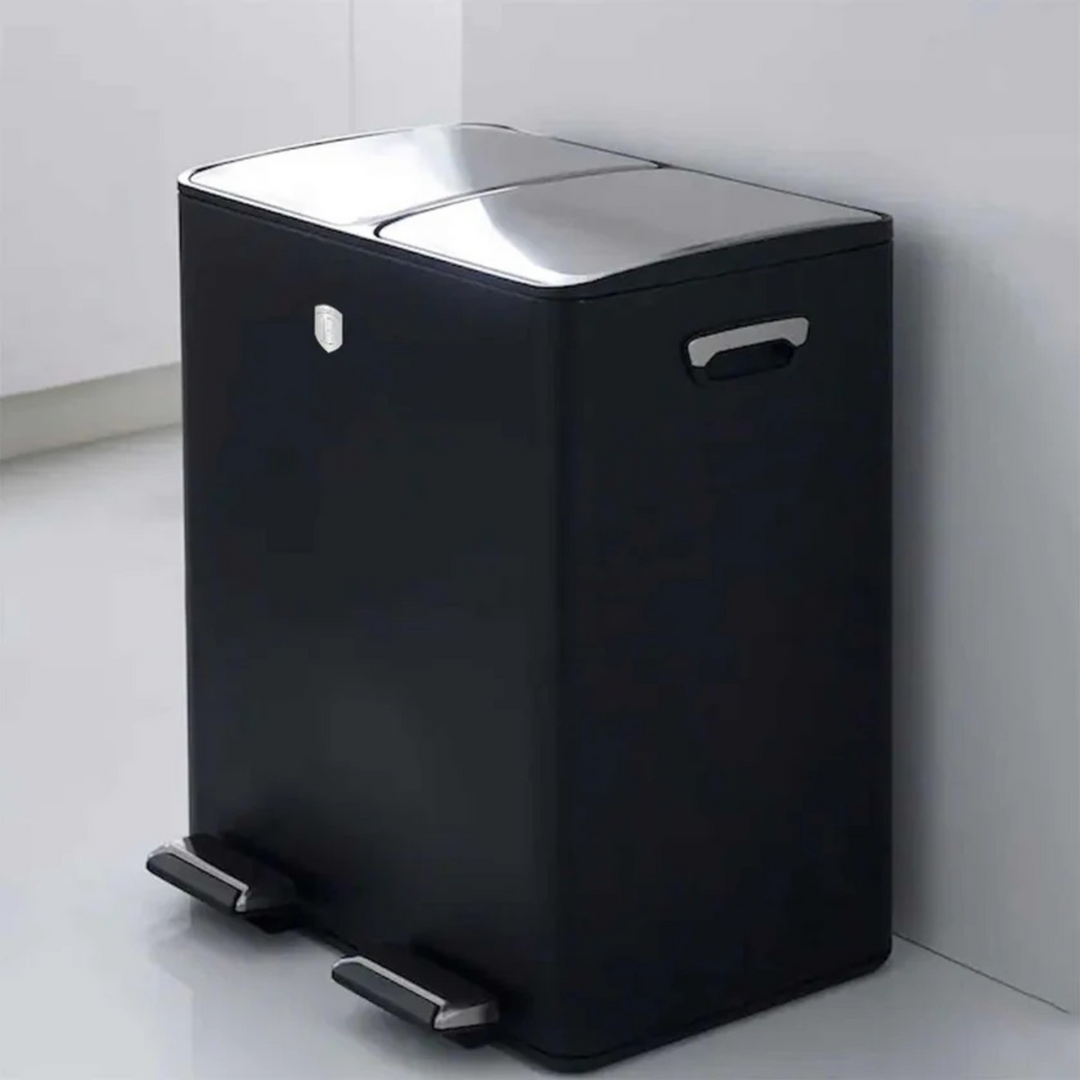 Berlinger Haus Trash Bin, 2 x 30 Liters - Black Rose