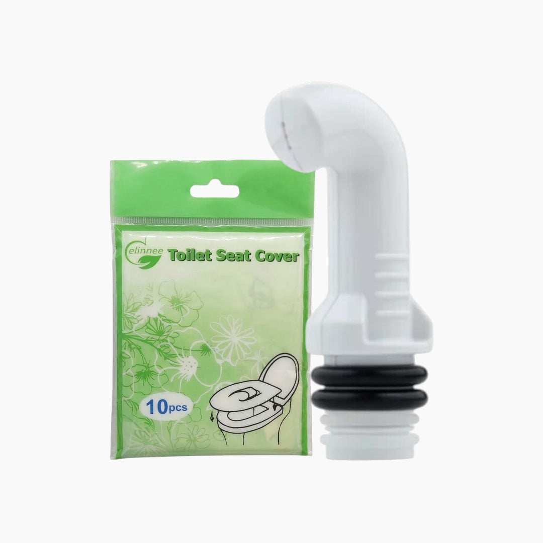 Travel Kit Pocket Shattaf &amp; 10 Toilet Seat Paper Pack