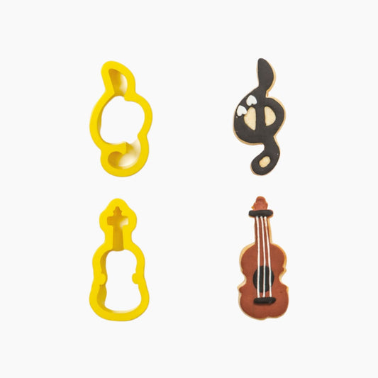 Treble Clef and Violin Cookie Cutters