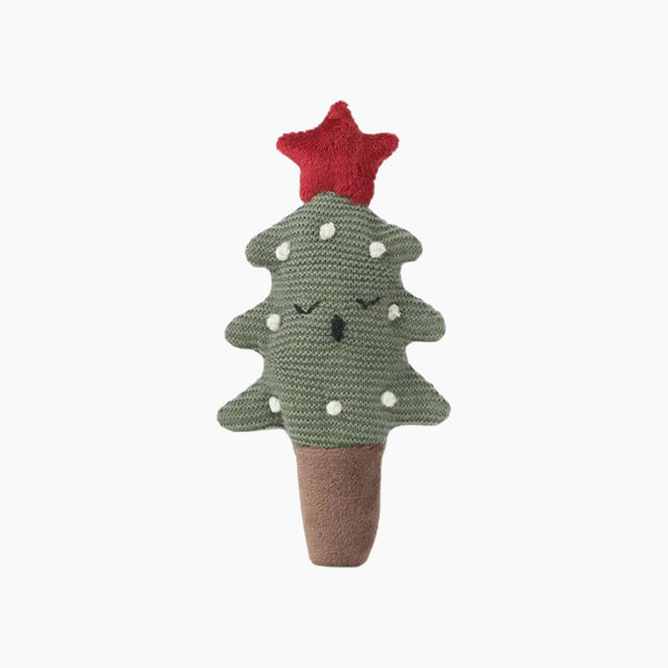 Tree Knit Ring Rattle