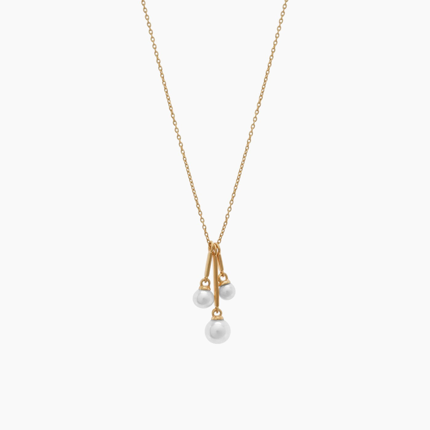 Joy Jewels Trio Pearls Drop Necklace