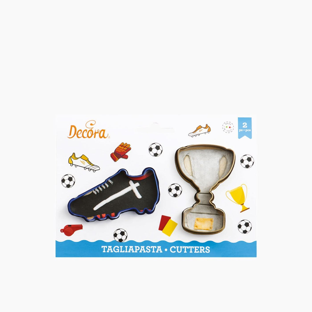 Decora Trophy and Football Shoe Cookie Cutters - HUNA