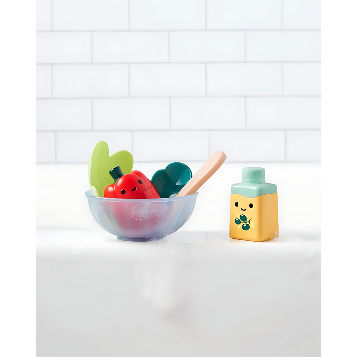 Skip Hop Tub-to-Table Café Prep &amp; Serve Salad Bath Toy Set