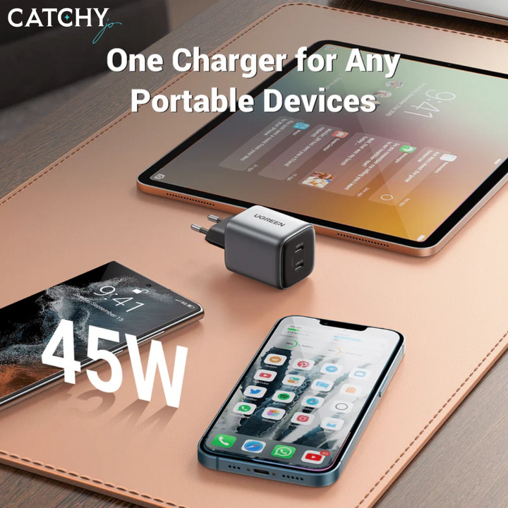 UGREEN Nexode 45W dual USB-C wall charger