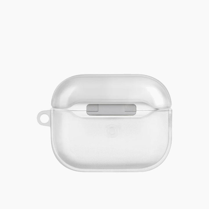 UNIQ Glase AirPods Case, ultra-clear, shock-absorbent, with carabiner