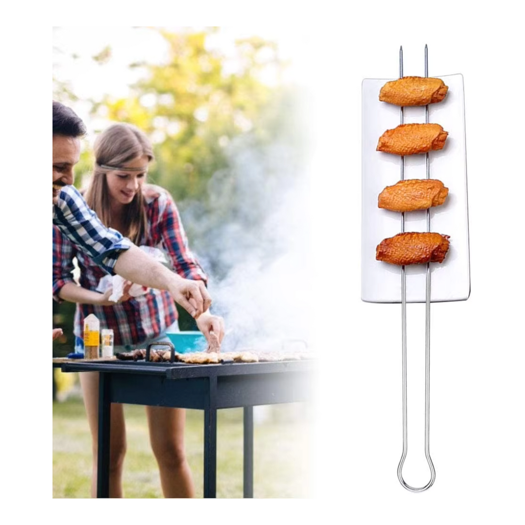 U Shape 6 in 1 BBQ Skewers Set