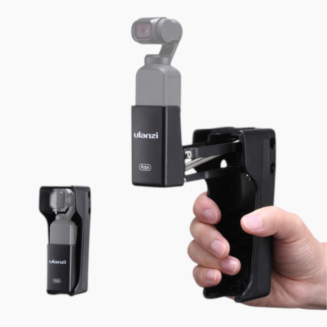 Ulanzi OP-9 Z-Axis Stabilizer Bracket Handle Grip for Osmo Pocket with spring handle