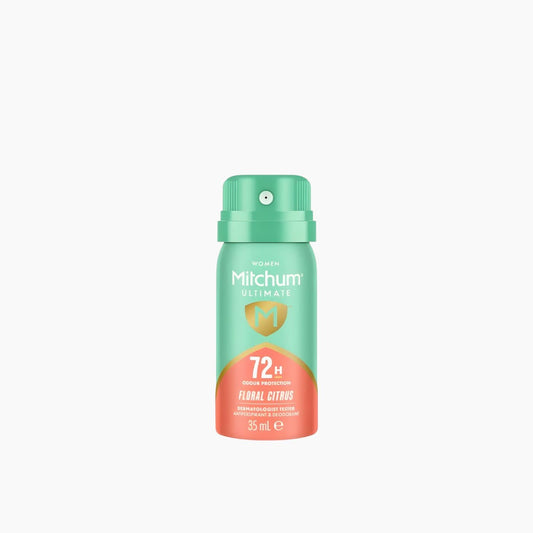 Mitchum Travel Size Ultimate 72Hr Aerosol Spray Floral Citrus 35 mL Women