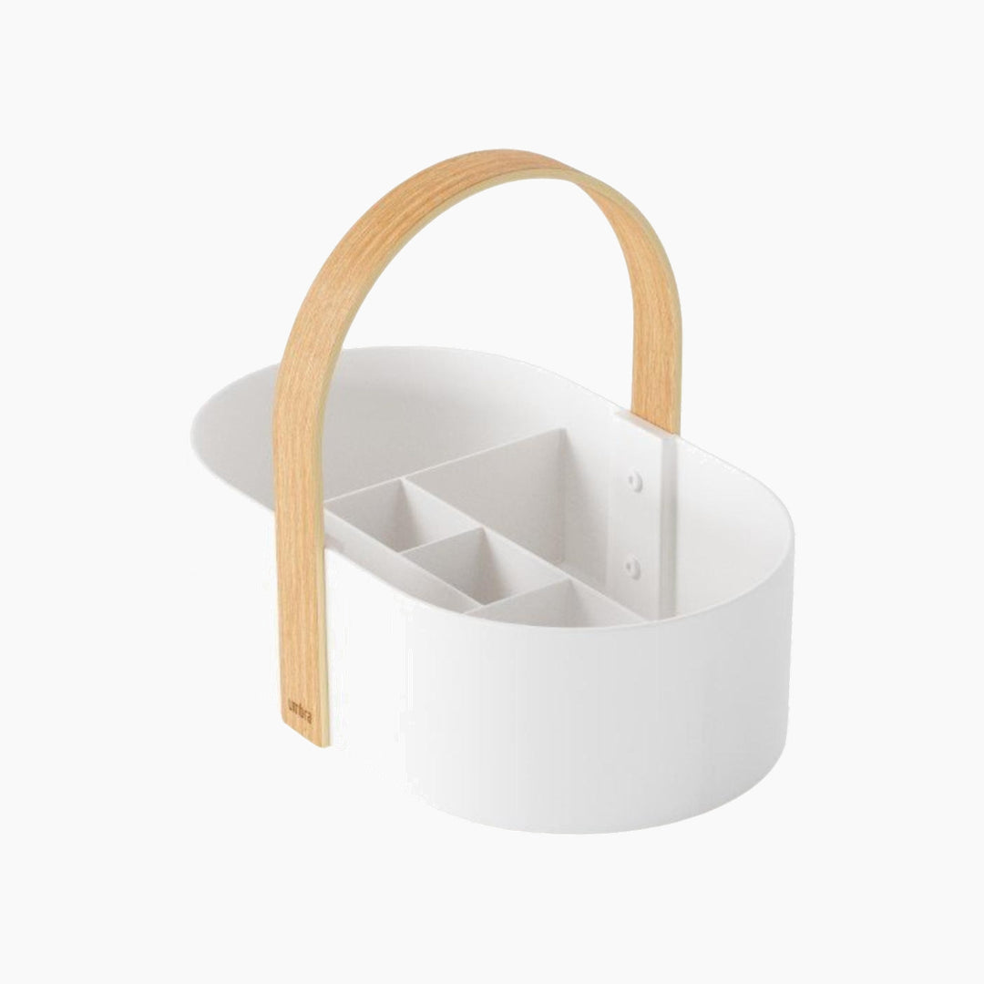 Umbra Bellwood Caddy - White &amp; Natural - HUNA