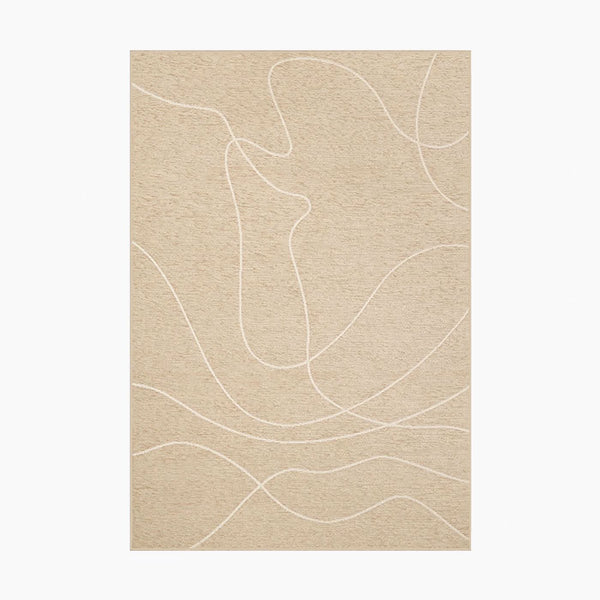 سجادة مخملية بنقشة أوراق الشجر