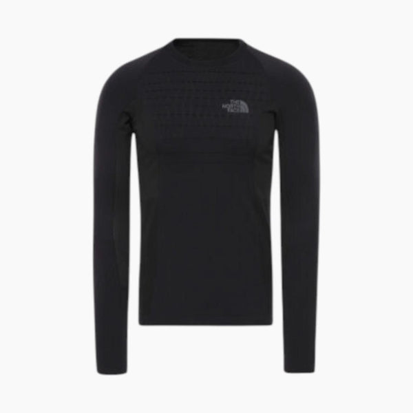 The North Face قميص رجالي بأكمام طويلة وياقة مستديرة Pro