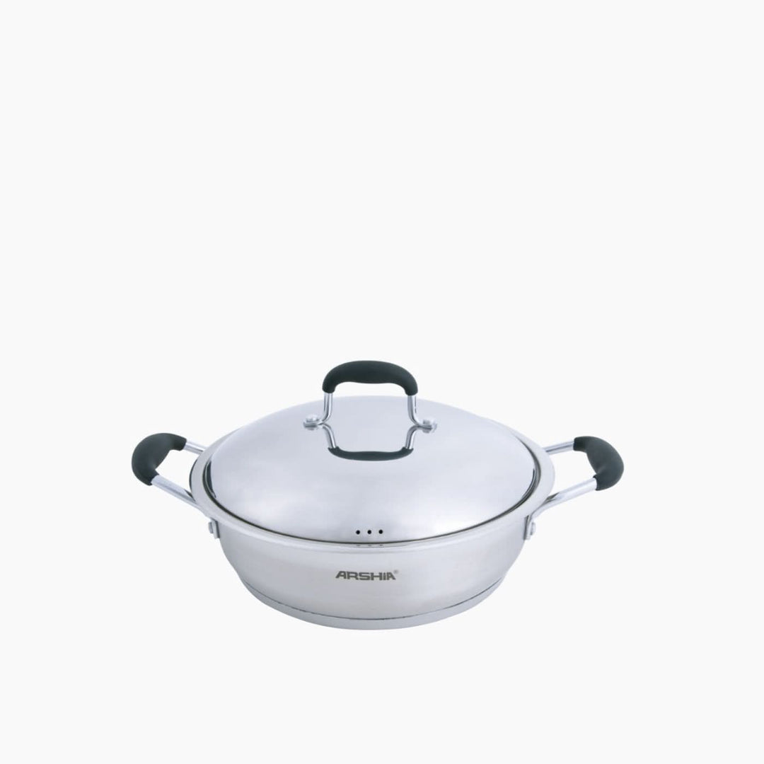 Arshia Stainless Steel Fry Pan - HUNA