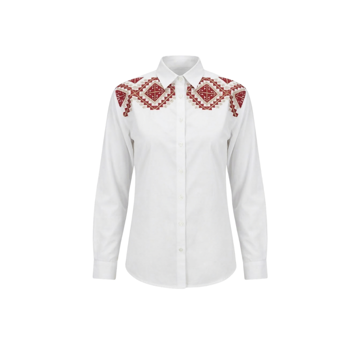 Ramz Embroidery Amulets Gaza Embroidered Shirt