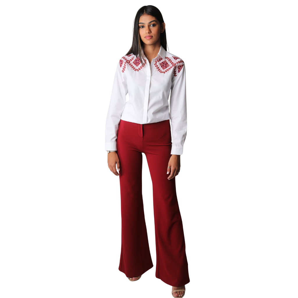 Ramz Embroidery Amulets Gaza Embroidered Shirt