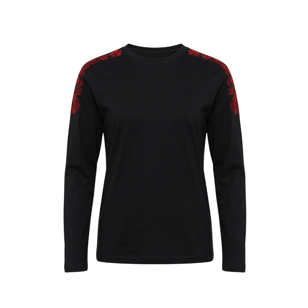 Ramz Embroidery Jouri Shoulders Hebron Embroidered Top