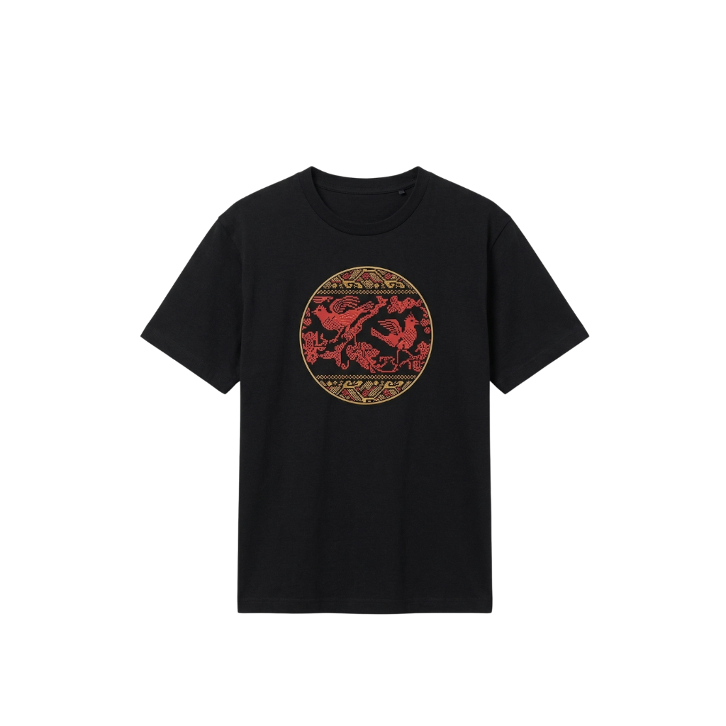 Ramz Embroidery Pigeon of Lifta Embroidered T-Shirt