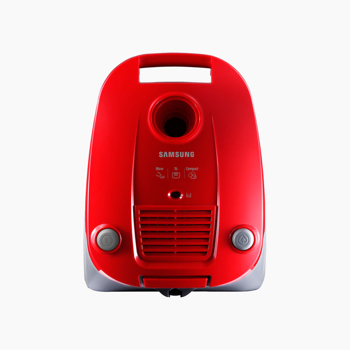Samsung 2000W bagged canister vacuum cleaner in red