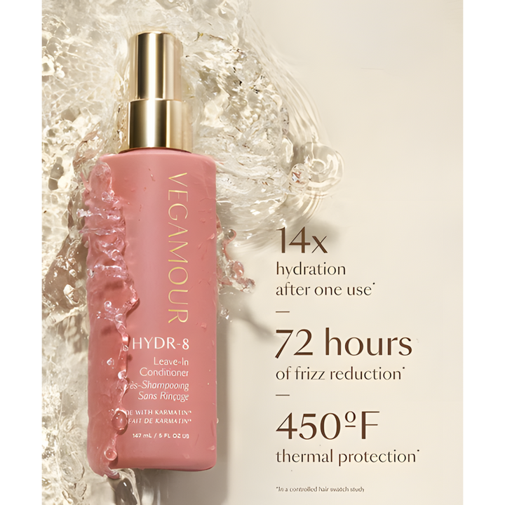 Vegamour HYDR-8 leave-in conditioner for frizz and detangling