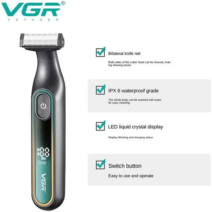 VGR V-360 Waterproof Dual-Head Professional Shaver