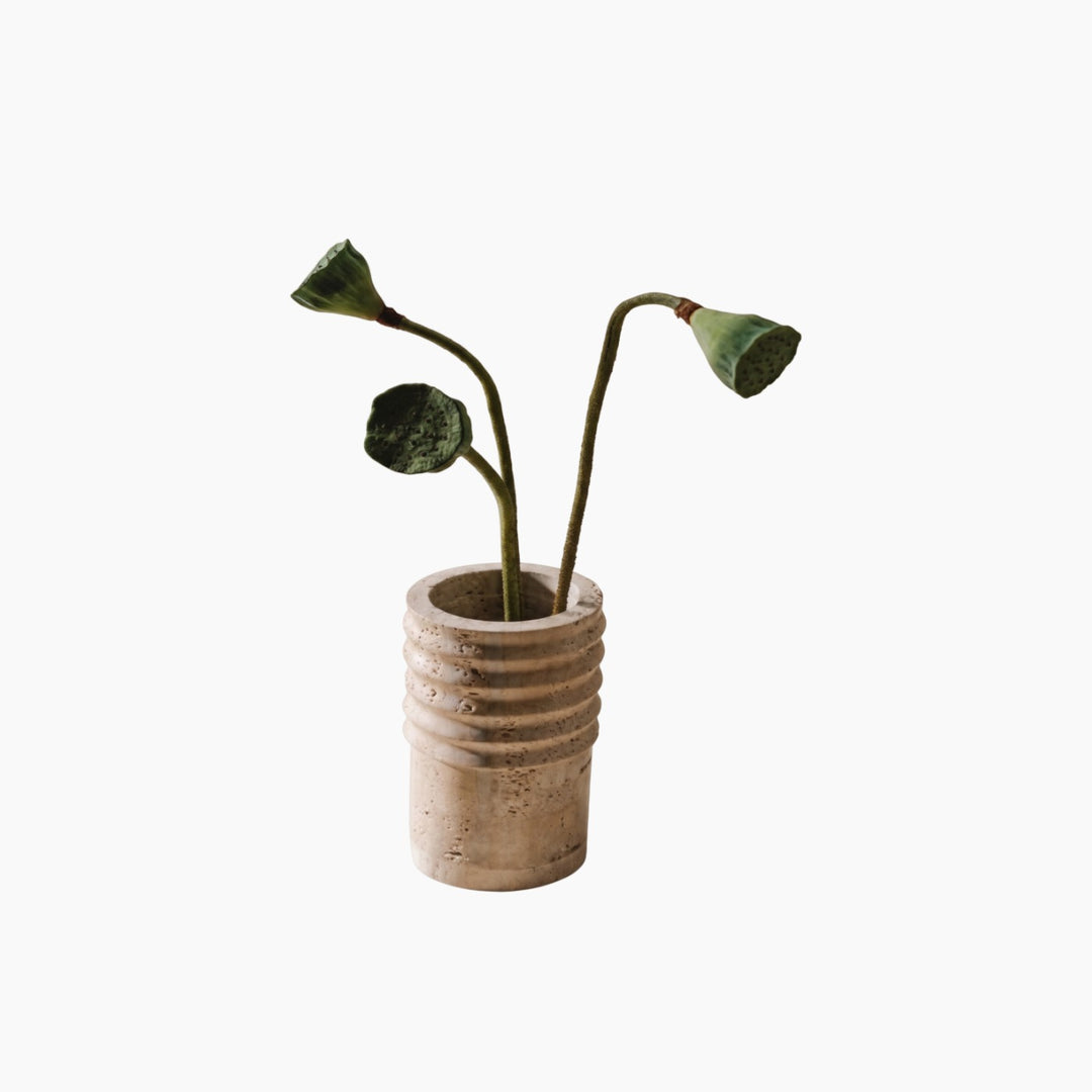 Ribbed Cylinder Vase