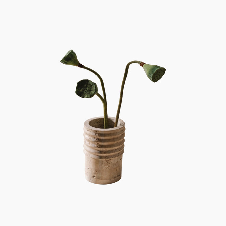 Ribbed Cylinder Vase