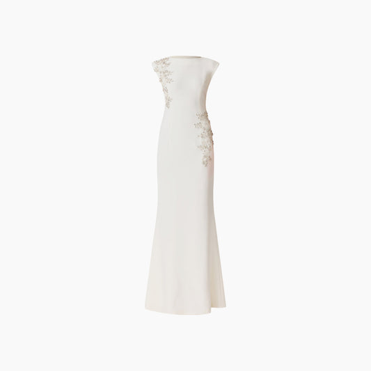 Elliatt Veda Embellished Gown in White