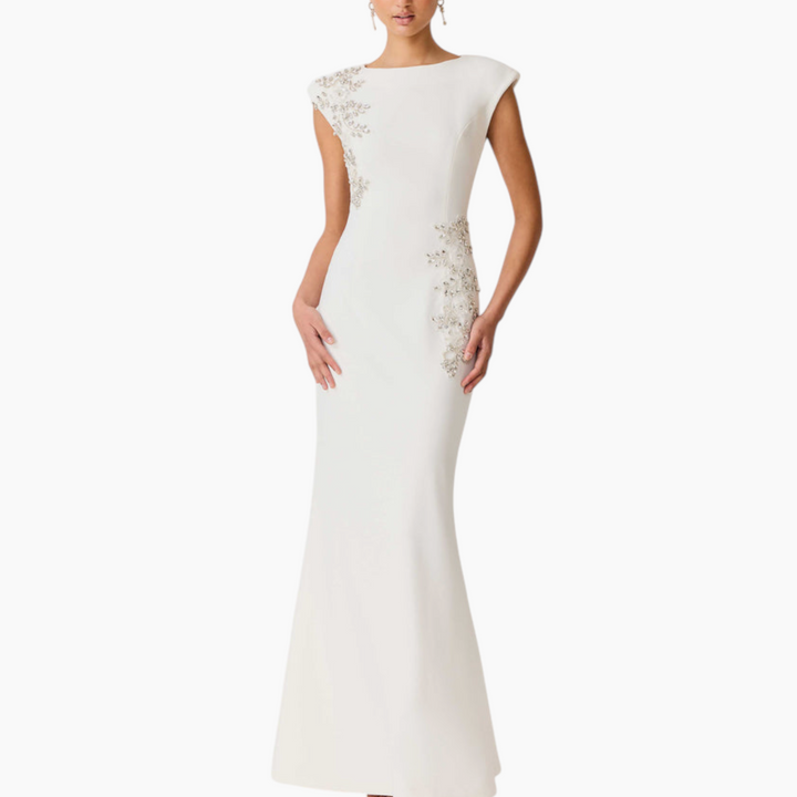 Elliatt Veda Embellished Gown in White
