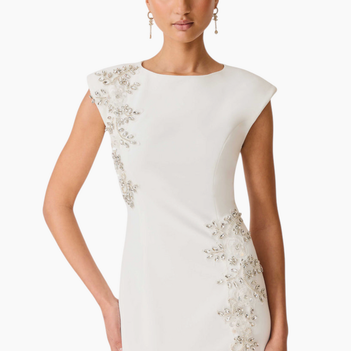 Elliatt Veda Embellished Gown in White