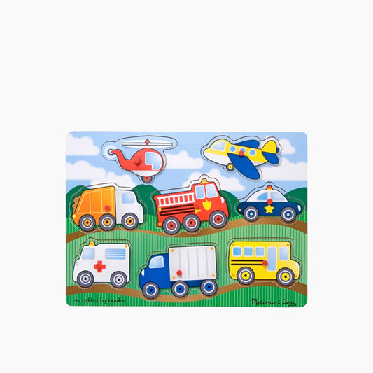 Melissa & Doug Vehicles Peg Puzzle