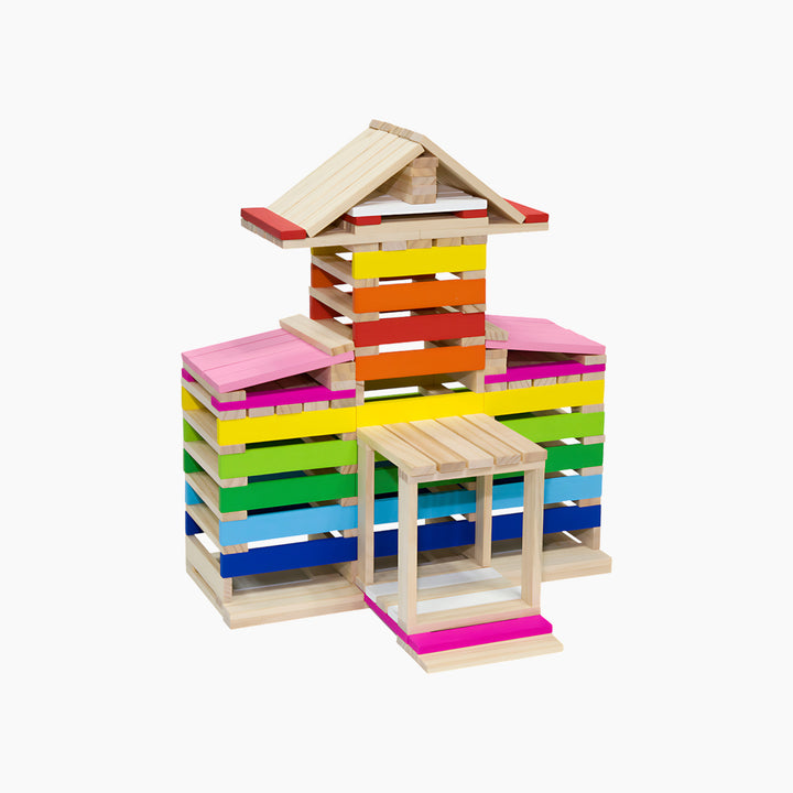 Viga Architecture Block Set with 250 pieces for open-ended construction play