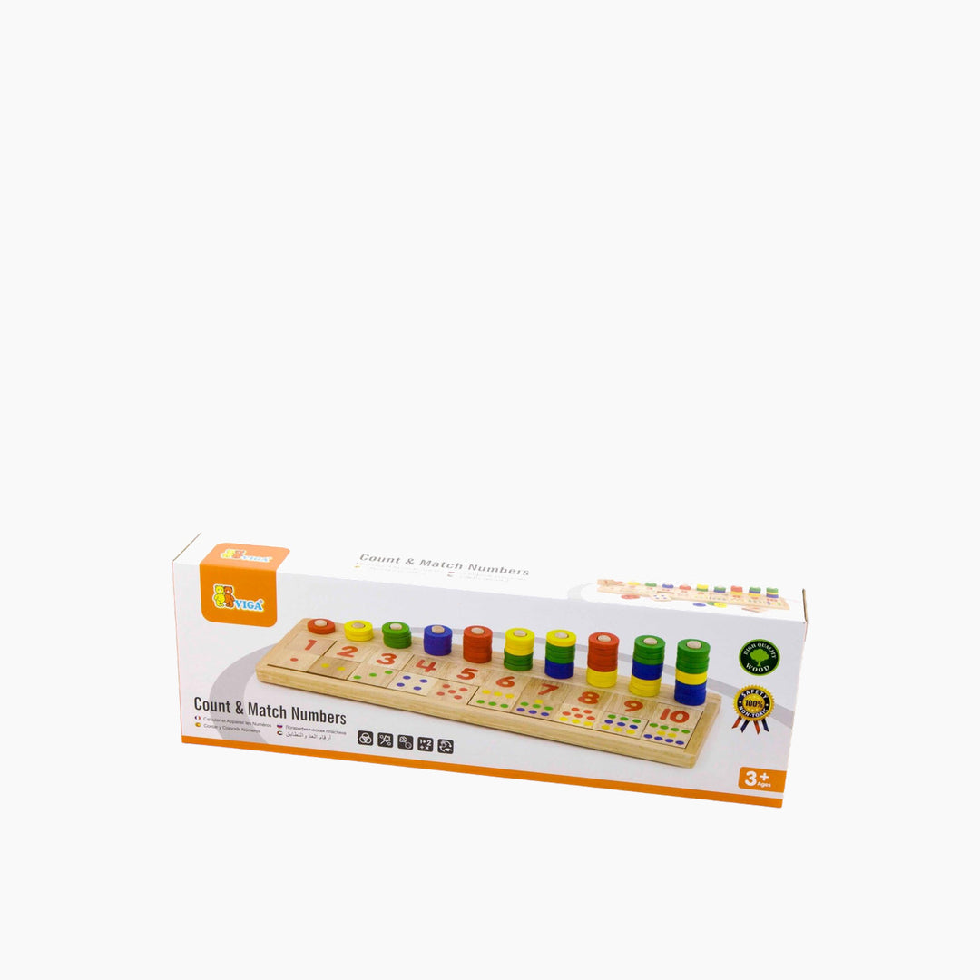 Viga Count And Match Numbers educational toy for early numeracy