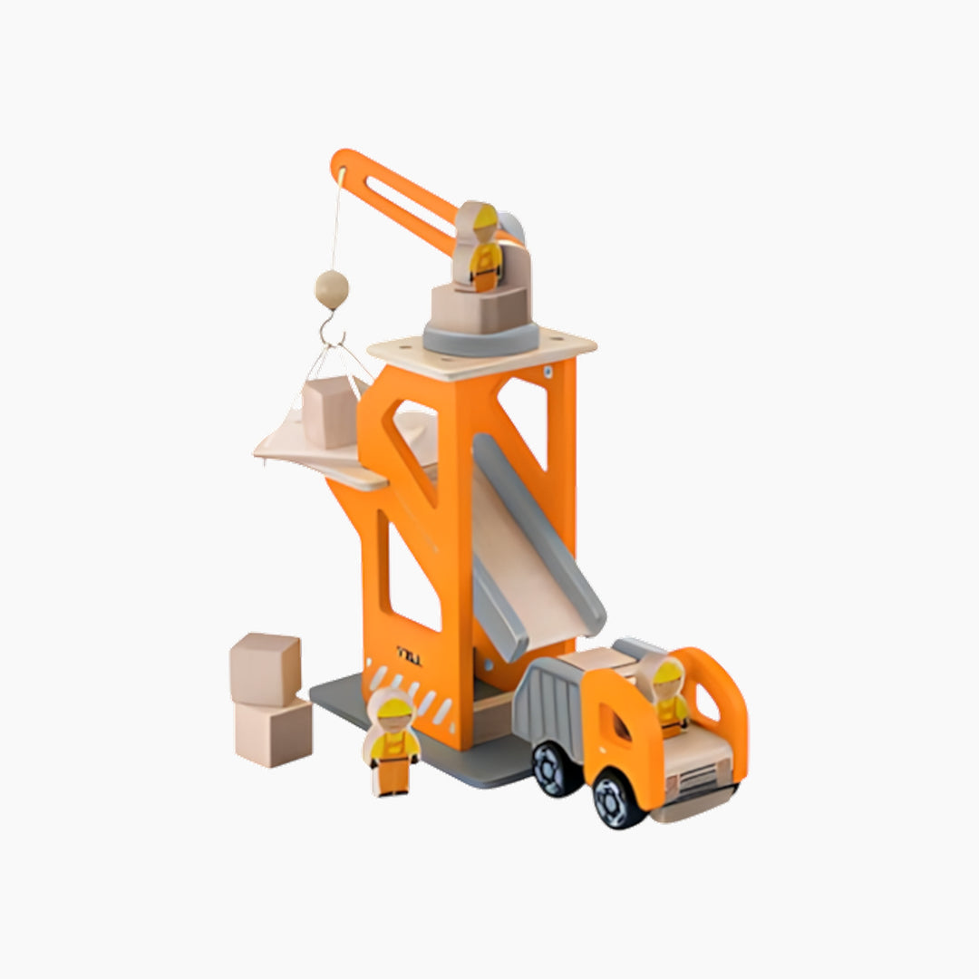 Viga crane lift with dumper toy set