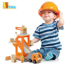 Viga crane lift with dumper toy set