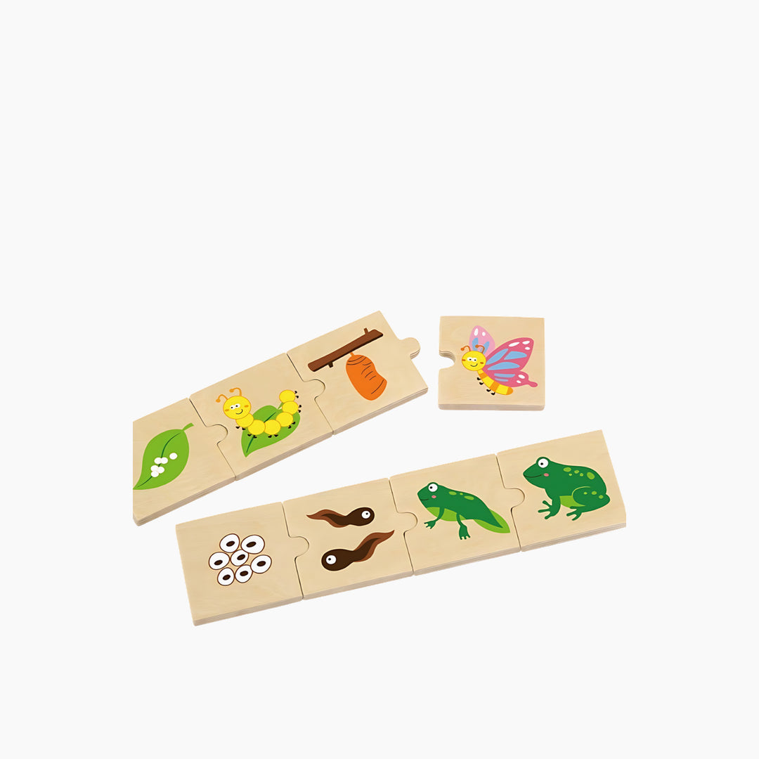 Viga Growing Puzzle Set wooden pegged puzzle