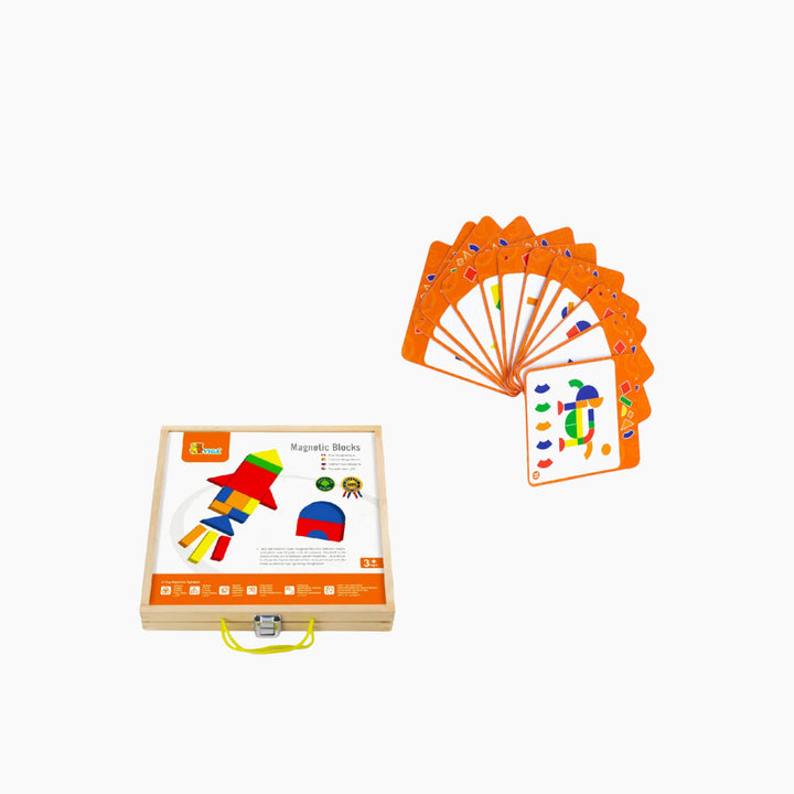 Viga Magnetic Blocks toy construction set for open-ended building