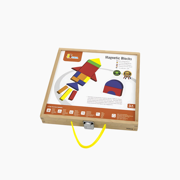 Viga Magnetic Blocks toy construction set for open-ended building