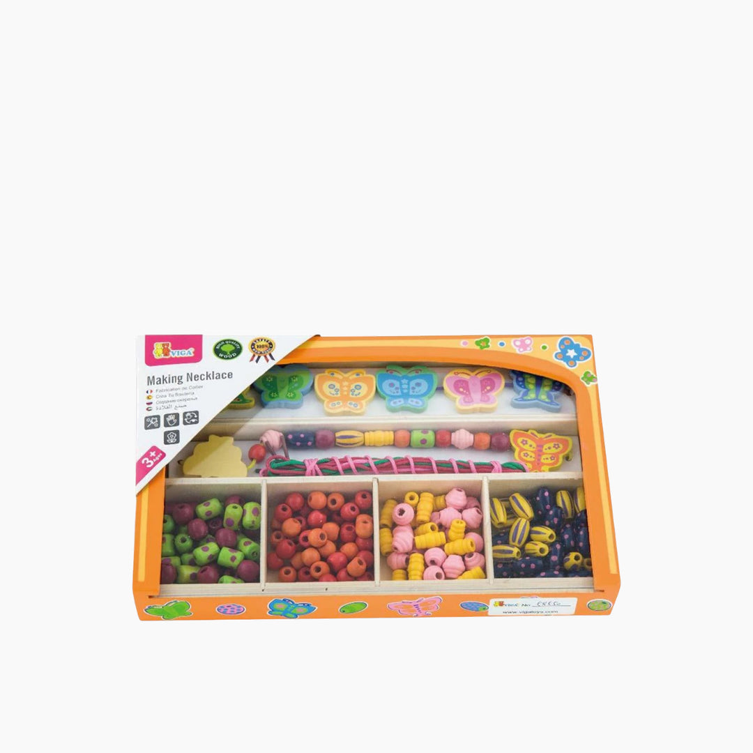 Viga Making Necklace- Butterfly toy for jewelry-making play