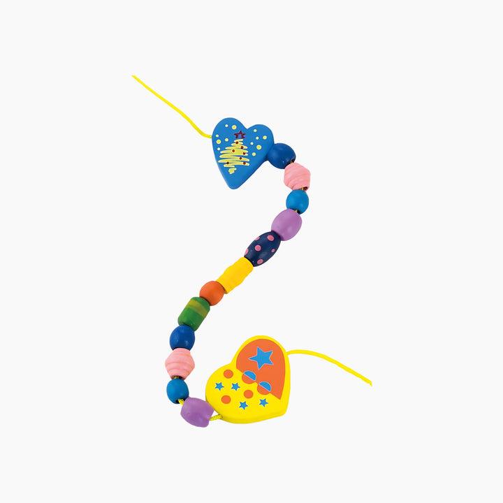 Viga Making Necklace- Heart toy for pretend play