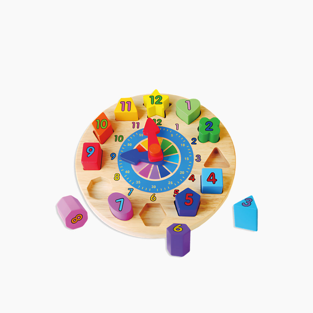Viga Round Clock toy, a classic circular toy for pretend play