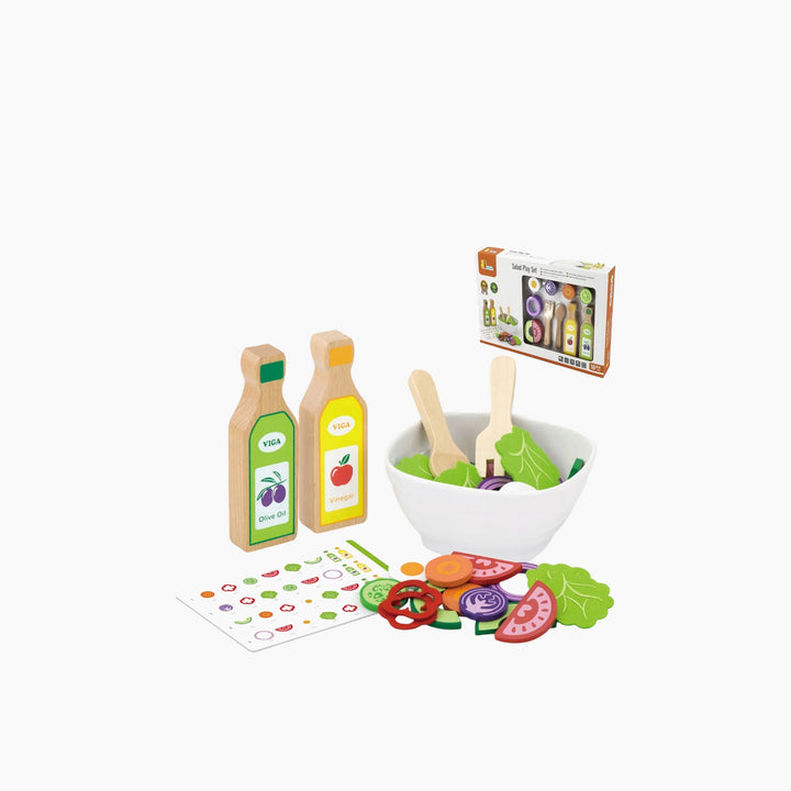 Viga Salad Play Set toy for pretend mealtime and role play