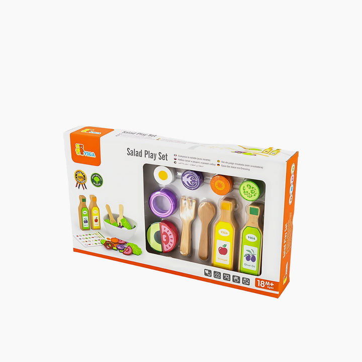 Viga Salad Play Set toy for pretend mealtime and role play