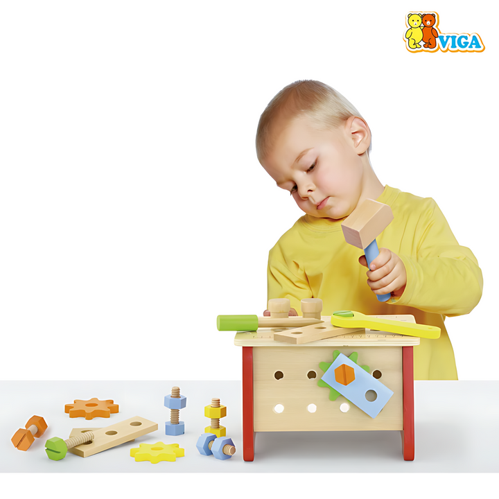 Viga tabletop workbench toy for pretend play