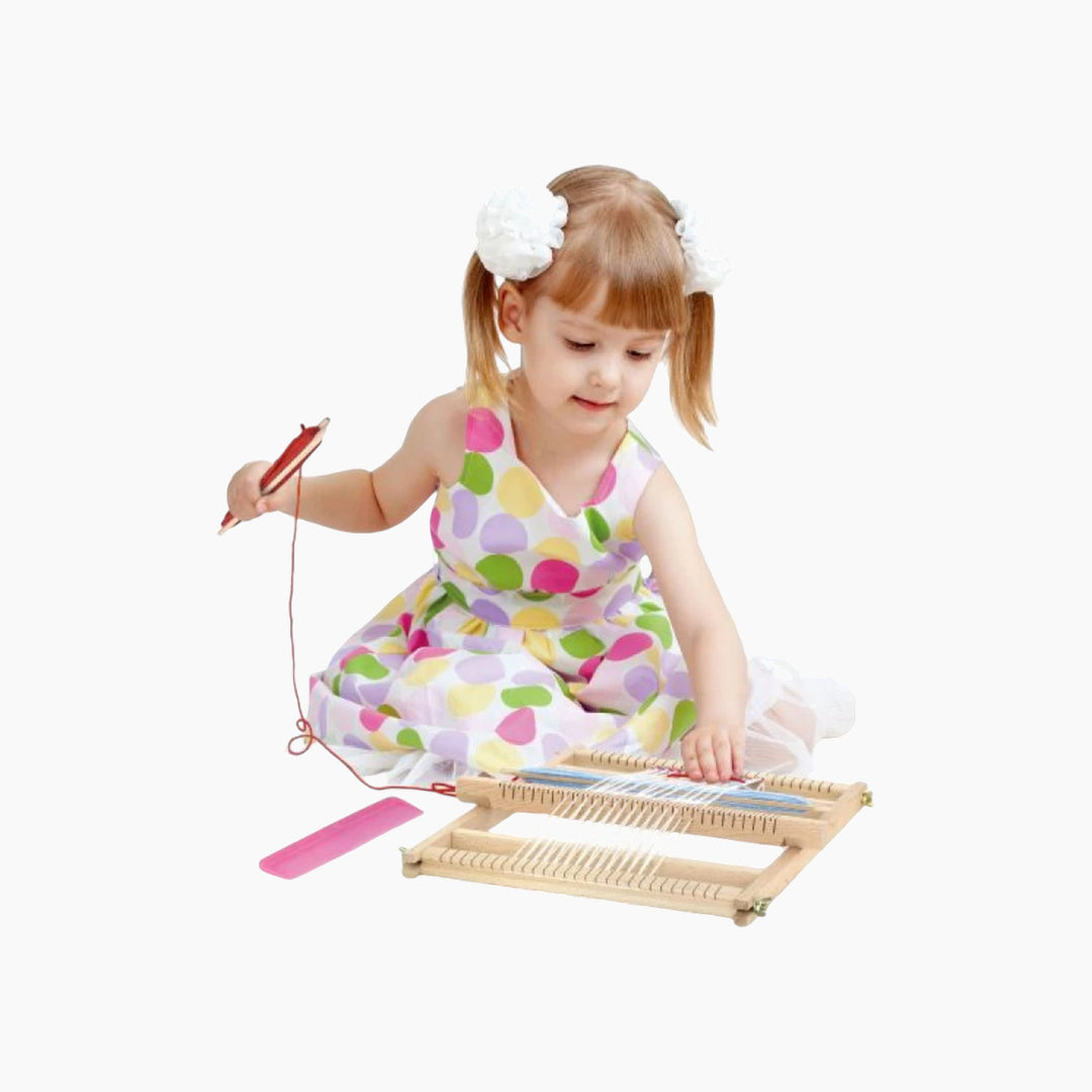 Viga weaving loom toy for art and drawing