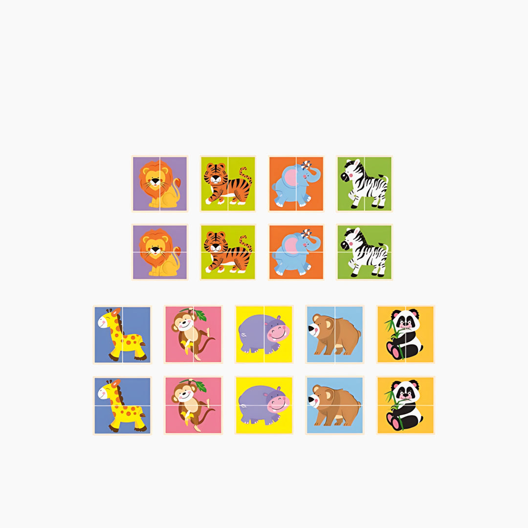 Viga Wild Animals Matching Puzzle for early learning