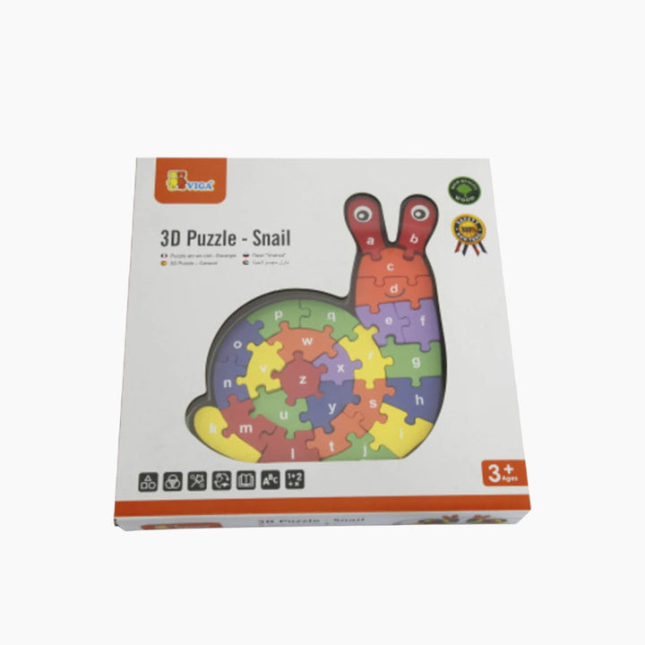 Viga 3D wooden snail puzzle