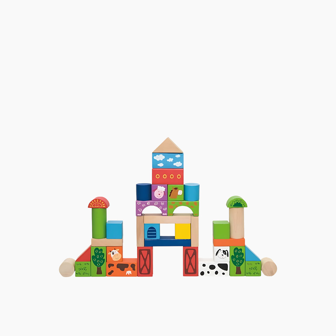 Viga Wooden Blocks Set - HUNA